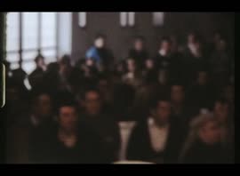 Diamantino García Acosta. 1985. Asamblea en la caseta municipal. Los Corrales (Sevilla, España)